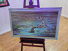 Painting on canvas by Ray Mcginnis  42 x 26 great imagery, Antiques, David's Antiques and Oddities