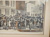 Kerbstone stock brokers in new york 18 x15/toned print as found 1890s/cool image, Antiques, David's Antiques and Oddities