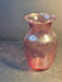 Pink glass vase 8x5 fluted edge/ wavy glass/, Antiques, David's Antiques and Oddities