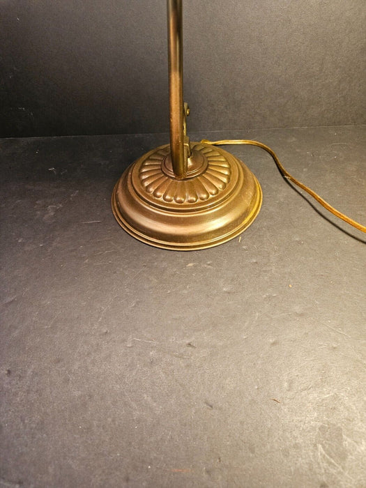 Desk lamp 1980s old style 15 h x 12 w/ darkened with time. nice look/Brass, Antiques, David's Antiques and Oddities