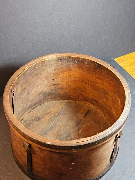 Primitive wood and metal wooden tub no lid unique piece of history, Antiques, David's Antiques and Oddities