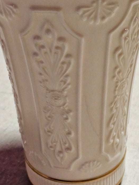 Lenox 9 " vase 5.5 " wide 1970s Perfect as found .