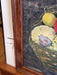 Canvas framed fruit 16 x21 Fruit Basket image. wood frame with glass, Antiques, David's Antiques and Oddities