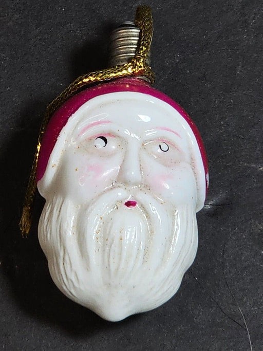 Santa bulb 2 faced both sides ( untested) nice shape milk glass 1930s/40s, Antiques, David's Antiques and Oddities