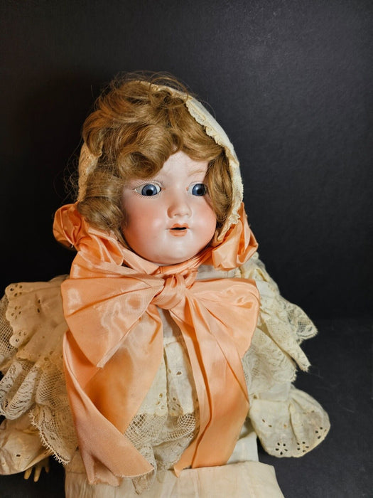 A. M. Doll GREAT SHAPE. 22/23 inches hardbody dressed as found, Antiques, David's Antiques and Oddities