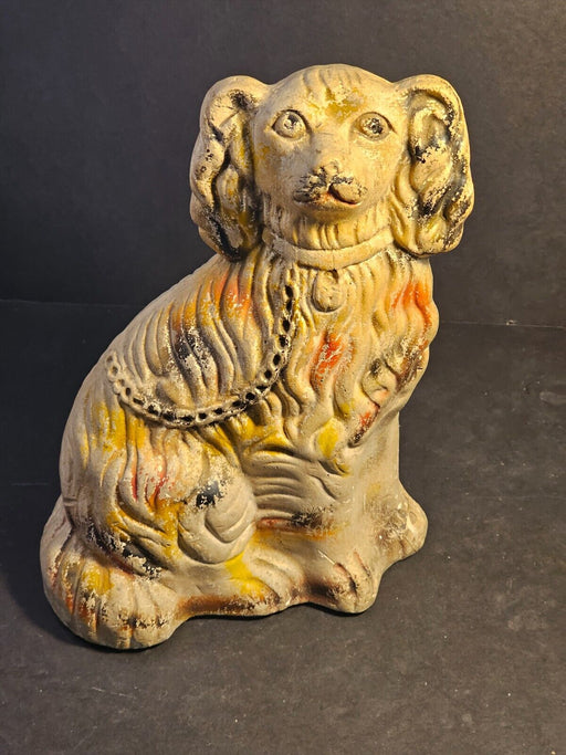 Carnival chalk dog/12 x8/ multi color good shape/ wear typical of age., Antiques, David's Antiques and Oddities
