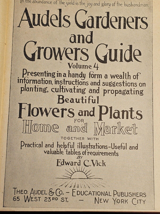 Audels gardeners and growers guide 1948 /599 pgs/illustrated, Antiques, David's Antiques and Oddities