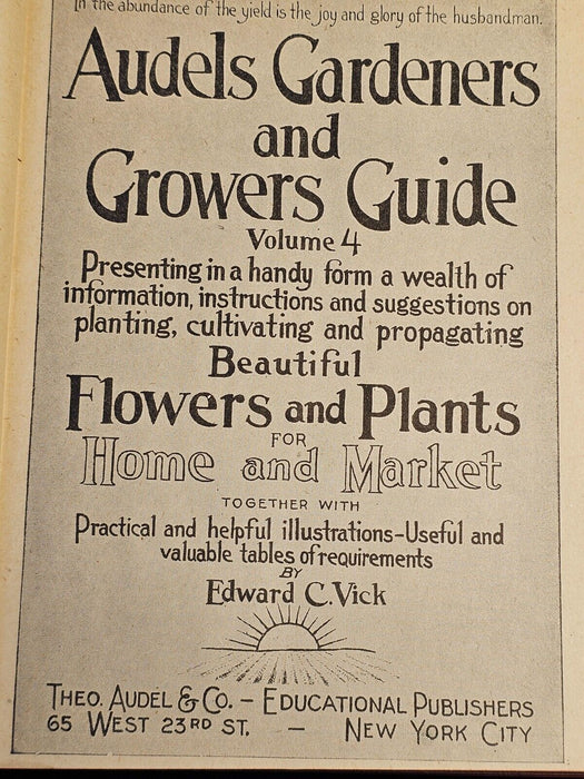 Audels gardeners and growers guide 1948 /599 pgs/illustrated, Antiques, David's Antiques and Oddities