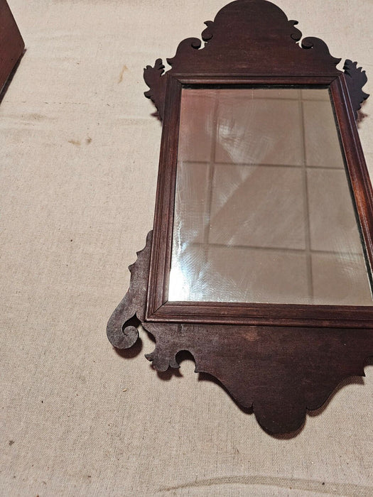 Early chippendale style mirror approx. 12x 12 great construction Original  wood, Antiques, David's Antiques and Oddities