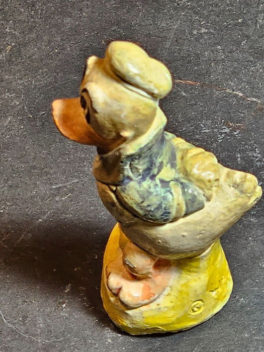 Donald Duck figure chalkware 1930s marked Walt Disney Yellow,Blue and white,, Antiques, David's Antiques and Oddities