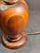 Beautiful wood Turned 1950s lamp needs shade 21" to top of shade, 6 " wide, Antiques, David's Antiques and Oddities