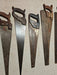 Old school hand saws total of 5 various ages/ great primitive look/, Antiques, David's Antiques and Oddities