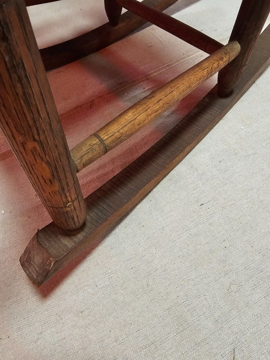 Super primitive craftsman made Heeled through rockers wood pinned joints. 20x30, Antiques, David's Antiques and Oddities