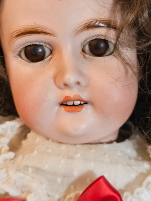 Bisque Doll 23 /22 " Marked G K Kestner/ Fully clothed nice wig perfect shape, Antiques, David's Antiques and Oddities