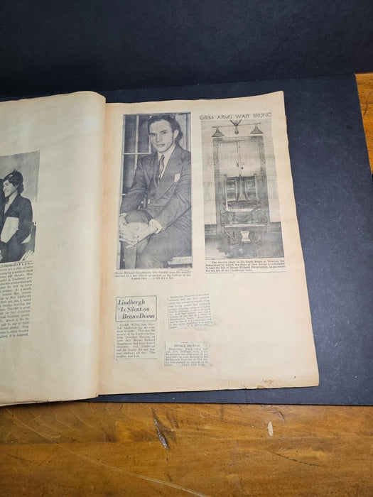 Comprehensive scrapbook period of the Lindbergh Kidnapping case., Antiques, David's Antiques and Oddities