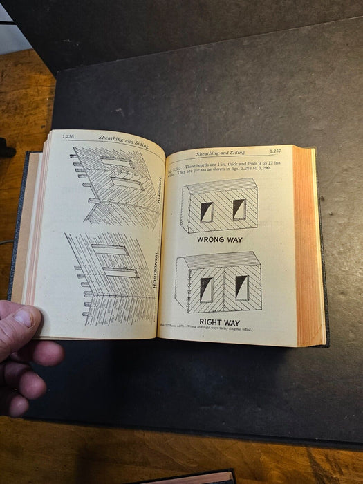 Set of 4 Aduldes carpenter and builders guide  1947/ tons of tool illustrations, Antiques, David's Antiques and Oddities