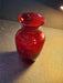 Ruby glass vase   8x5 ' /No damage/presents well, Antiques, David's Antiques and Oddities