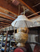 Beautiful country store light. 24" from  base to top of chimneys Brass/milkglass, Antiques, David's Antiques and Oddities