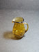 Mid Century Modern Amber Crackle Glass Amber Pitcher 4x3 with Applied Handle an, Antiques, David's Antiques and Oddities