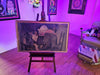 Canvas REFLECTIONS 24 x 40 as found canvas only unstretched Needs stretcher, Antiques, David's Antiques and Oddities