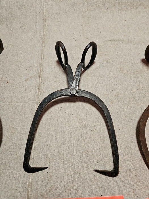 Ice tongs from amish country pa 14 " Steel nice marked, Antiques, David's Antiques and Oddities