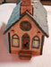 Wooden church/primitive 12 x17 /7 cardboard village houses/1930s as found, Antiques, David's Antiques and Oddities