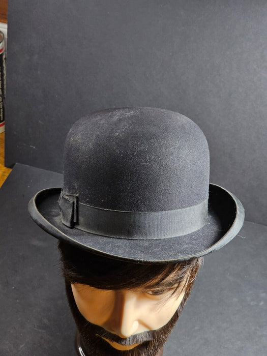 Black Durby Penn Craft hat company Philadelphia 6 1/8, Antiques, David's Antiques and Oddities