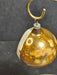 Christmas mercury ball 1940s/50s  aprox. 2" silver,gold and purple accents., Antiques, David's Antiques and Oddities