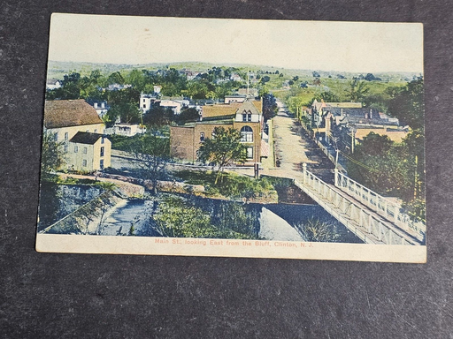 Early 1900s 3x5 postcard of clinton N.J. color litho., Antiques, David's Antiques and Oddities