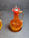 MCM Crackel Cruet Set. Bold Orange Color, Antiques, David's Antiques and Oddities