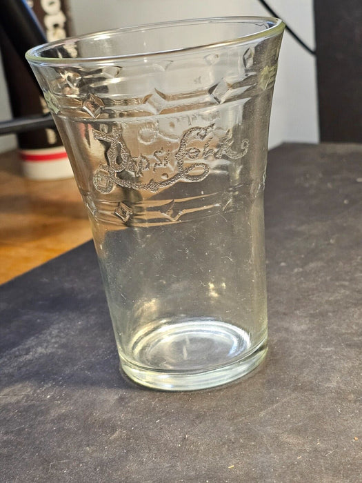 3 /early Pepsi Cola  soda fountain glasses/5' high 3.25" wide on top /clear logo, Antiques, David's Antiques and Oddities