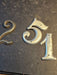 Some retro numbers from the 1950s/ aluminum, Antiques, David's Antiques and Oddities