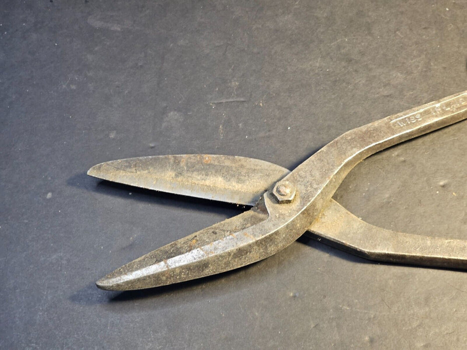 15 " steel wiss inland  snips/cast steel/ still  works, Antiques, David's Antiques and Oddities