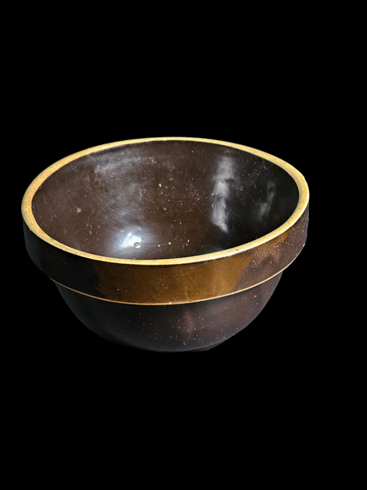 Brown ware Bowl 7x4 great condition great size early 1900s, Antiques, David's Antiques and Oddities