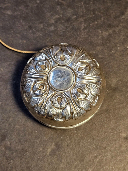 Sterling silver victorian yoyo/ 2.25" heavily embellished/Marked Gorham sterling, Antiques, David's Antiques and Oddities