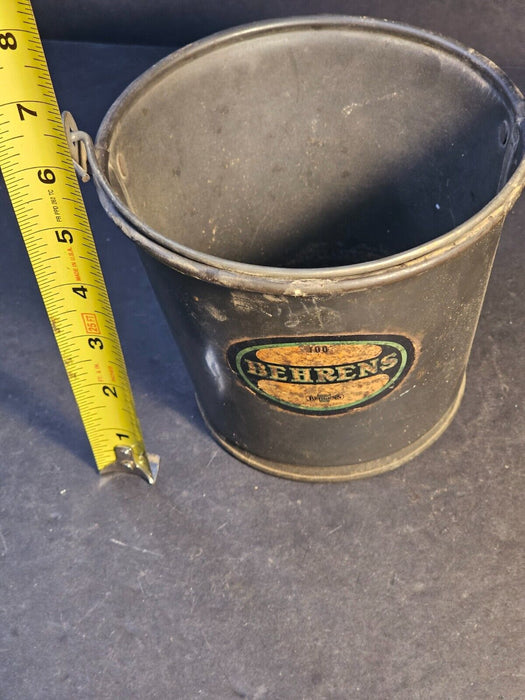 1920's tin pail /leaded joints/ never used/ original label/ RARE Find, Antiques, David's Antiques and Oddities