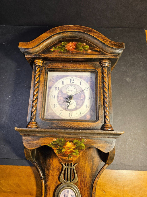 Clock painted 1980 battery runs fine 11 x24, Antiques, David's Antiques and Oddities