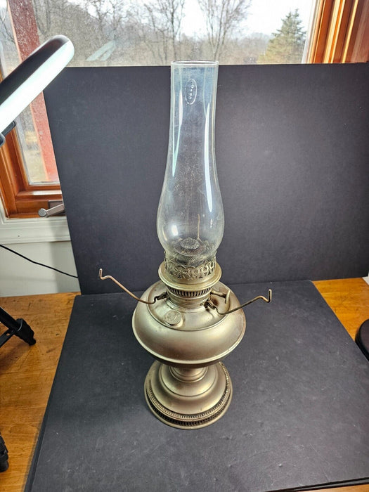 Rayo Lamp 18 " with shade chimney marked rayo non electrified great piece
