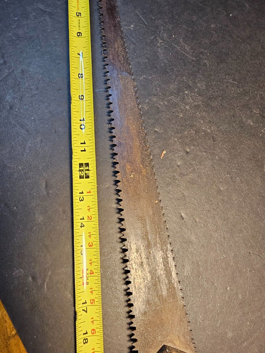 Saw 1930s 24" Rough and fine cut on one blade /unique/, Antiques, David's Antiques and Oddities