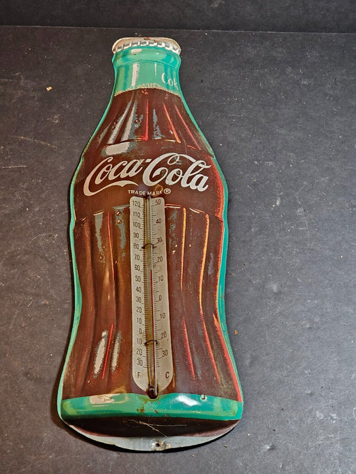 Coke thermometer 16" Long  by 5" wide. Good condition for the age., Antiques, David's Antiques and Oddities