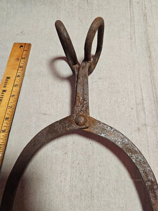 21 " Ice tongs /amish country pa/makers mark. nice set/primitive, Antiques, David's Antiques and Oddities
