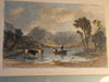 3 /T. Allom Hand Colored Lithographs/  7x9 frames have some damage see pics, Antiques, David's Antiques and Oddities