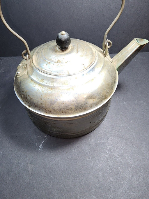 Nickel on copper kettle 7 " high x 10" wide., Antiques, David's Antiques and Oddities
