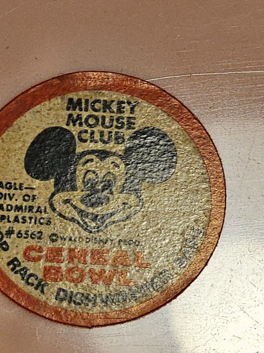 2 mickey mouse club unused bowls/5x2" high/with lables/new old stock 1960s, Antiques, David's Antiques and Oddities