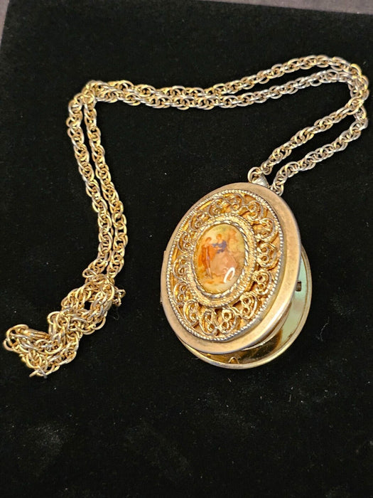 1 locket/1 neckless/1 pin/ 1950s/60s all usable presents nice., Antiques, David's Antiques and Oddities