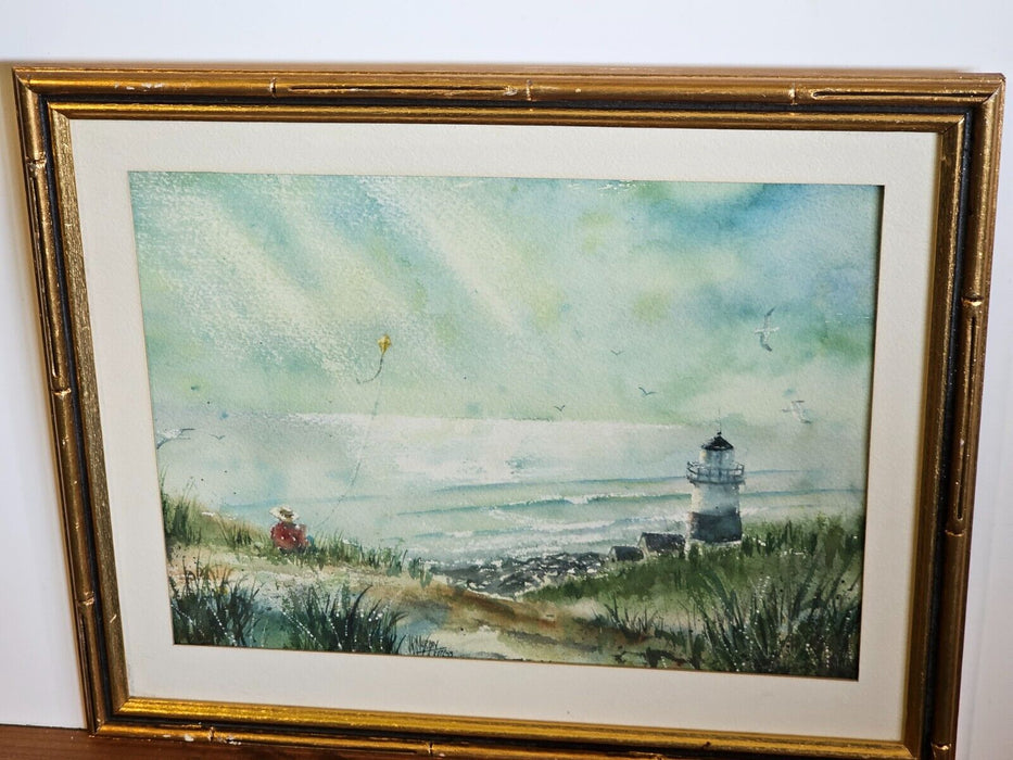 Jack Roland “Murf the Surf” Murphy Signed Original Watercolor Painting Kite, Antiques, David's Antiques and Oddities