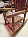 Super primitive craftsman made Heeled through rockers wood pinned joints. 20x30, Antiques, David's Antiques and Oddities