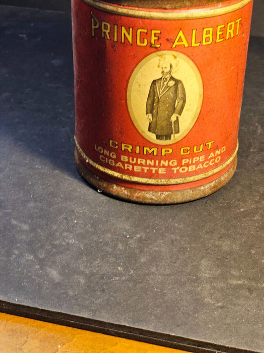 Prince Albert in a can. 6" high x 5' d "He  is not in the can."lol