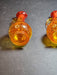 MCM Crackel Cruet Set. Bold Orange Color, Antiques, David's Antiques and Oddities