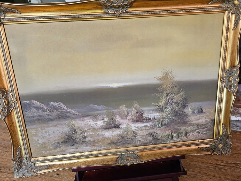 Painting by  Hill. Landscape/29 x41 oil on canvas/ original, Antiques, David's Antiques and Oddities